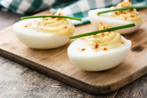 Mock Mayo Deviled Eggs Recipe