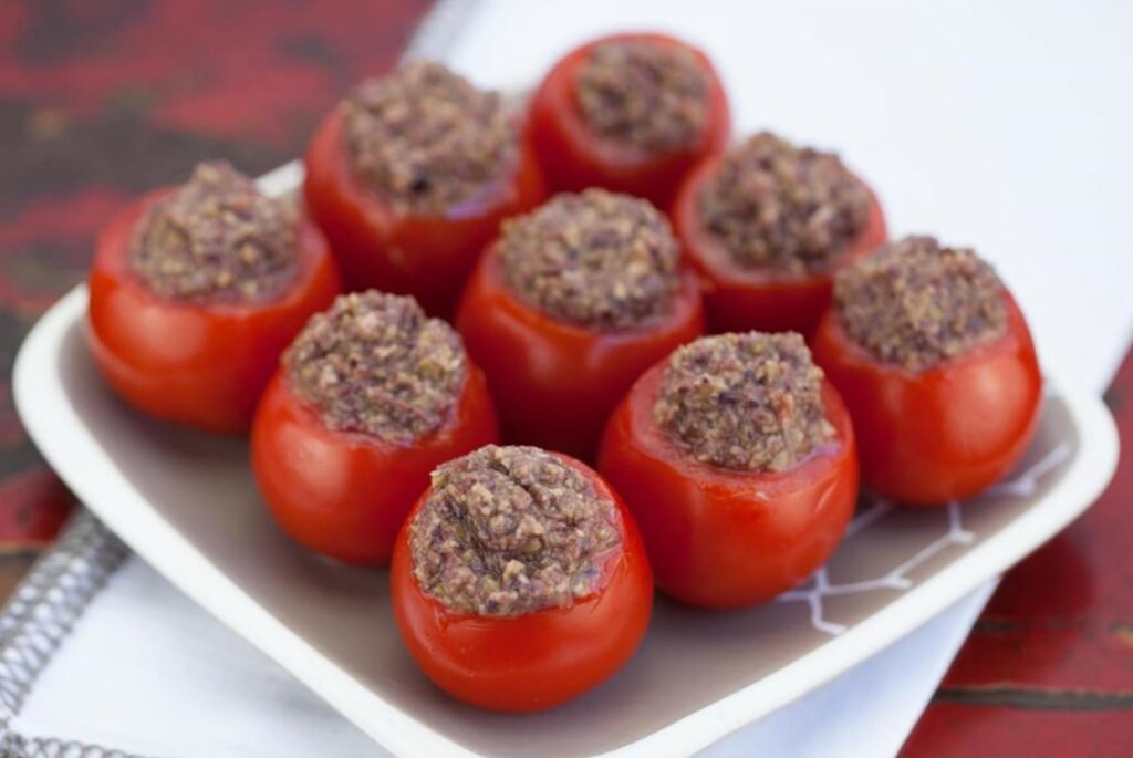 Olive Tapenade Stuffed Cherry Tomatoes 5 Ingredient Recipes