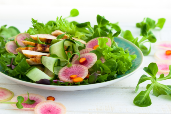 Turkey Breast Green Summer Salad 5 Ingredient Recipe