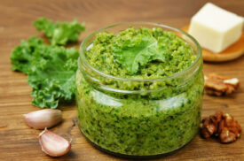 Kale Walnut Pesto Sauce 5 Ingredient Recipe