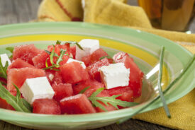 watermelon arugula feta cheese salad recipe